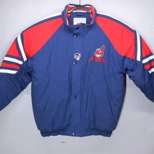 Giacca invernale vintage Cleveland Indians Starter cappotto uomo grande capo Wahoo - Foto 1 di 15