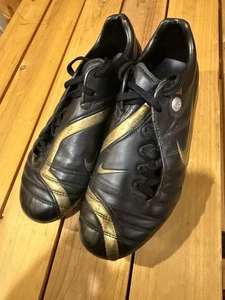 Botines Nike Air Zoom Total 90 Supremacy FG negros/dorados para hombre EE. UU. 7 Reino Unido 6 Bosnia - Imagen 1 de 7