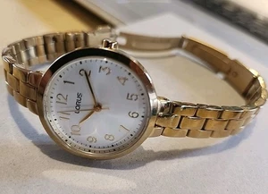 Lorus Women's PC21-X144 Gold Stainless Steel Quartz Watch 25mm - Needs Battery - Foto 1 di 3