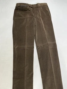Mens Valentini Brown Corduroy Cotton Pants Size 34 NEW - Picture 1 of 6