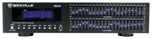 Rockville REQ42-B Black 19" Rack Mount 2 x 21 Band Equalizer - Picture 1 of 7