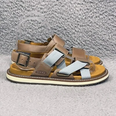 Keen Lana Z-Strap Womens Size 5.5 Sandals Shoes Plaza Taupe Blue Surf Leather - Image 1 of 4