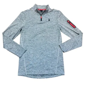Spyder Active Men Size M? Breathable Quick Dry Stretch 1/4 Zip Pullover Shirt - Picture 1 of 5