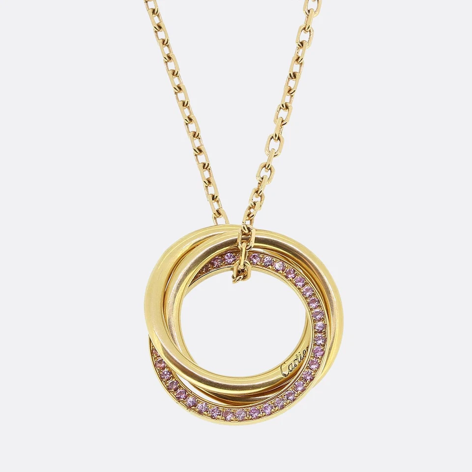 Collar Cartier Trinidad Zafiro Rosa Foto 1 de 4