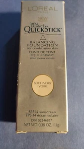 VHTF NIB SOFT IVORY LOREAL IDEAL BALANCE QUICKSTICK BALANCING FOUNDATION FOR COM - Picture 1 of 9