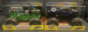 Camions en métal moulé sous pression Hot Wheels Monster Jam Grave Digger & Cleatus Fox Sports - Photo 1/13