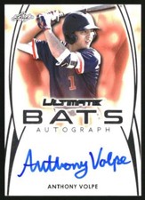 2019 Leaf Ultimate Draft Ultimate Bats Silver #UBAV2 Anthony Volpe Auto