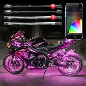 XKGLOW KS-MOTO-STANDARD Chrome App Controlled 16 Million Color Light Kits - Picture 1 of 1