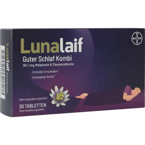 BAYER VITAL GMBH LUNALAIF Guter Schlaf Kombi Tabletten 30 ST PZN 17987602