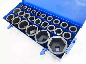1" Deep Impact Socket Set - Sockets from 17mm - 75mm Jumbo Socket Set 25 Piece - Picture 1 of 6