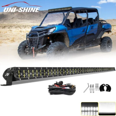 Kits de cables de barra de luz LED de doble fila de 42" para techo Can-am Commander 700 1000R 22-24 Foto 1 de 4
