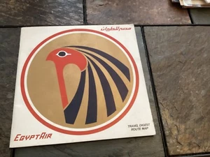 Rare Egypt Air Travel Digest Route Map, 48 Pages - Picture 1 of 4