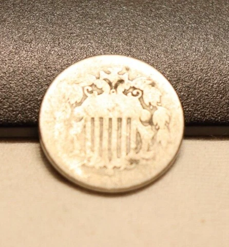 US Shield Nickel 5c Date Worn off 1860's-1870's Cover