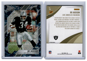 2022 Panini National 2021 VIP Gold Pack Prizm Bo Jackson Blue Camo 09/15
