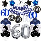 60th Birthday Decorations For Men Women - Blue Birthday Party Decorations 60t...