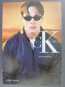 Chris Klein Calvin Klein CK Eyewear Color Promotional Promo Advertising Postcard - Picture 1 of 2