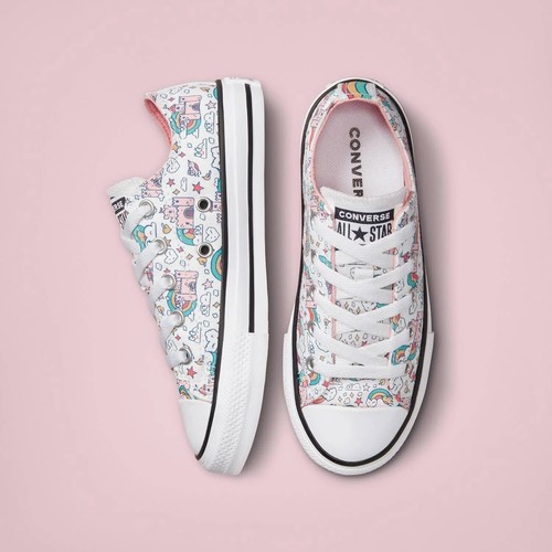 CONVERSE Copricostume Ragazza Chuck Taylor All Stars Castelli Arcobaleni Basso 372944F Taglia 3