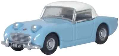 Oxford 76AHF002 Austin Healey Frogeye Sprite Iris Blu 1/76 Scala 00 Gauge T48 - Immagine 1 di 4