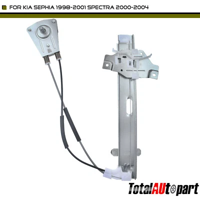 Manual Window Regulator for Kia Sephia 1998-2001 Spectra 2000-2004 Rear Right - Image 1 of 4