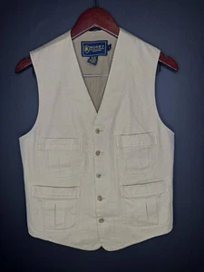 Ralph Lauren Rugby Small 36/38 Vest Jacket Khaki Tan Polo RRL Utility Brown VtG - Picture 1 of 8
