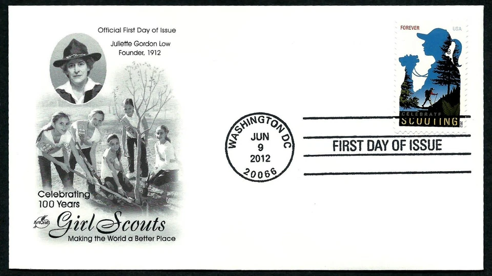 USA, SCOTT # 4691, ARTCRAFT FDC COVER - CELEBRATE GIRL SCOUTING, YEAR 2012 - Image 1 of 1