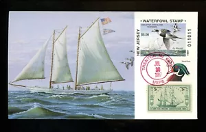 US FDC NJ New Jersey State Duck Stamp 1997 Oldsquaws AJ Meerwald R Leslie #11/27 - Picture 1 of 3