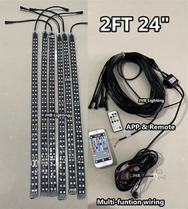 JHB 6PCS 2FT 24" APP Remote DOUBLE ROW CHASING Flow Sandtoys LED Strips Lights - Imagen 1 de 13