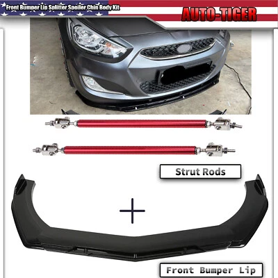 Kit de carrocería de alerón divisor de labios para parachoques delantero Hyundai Accent Foto 1 de 4