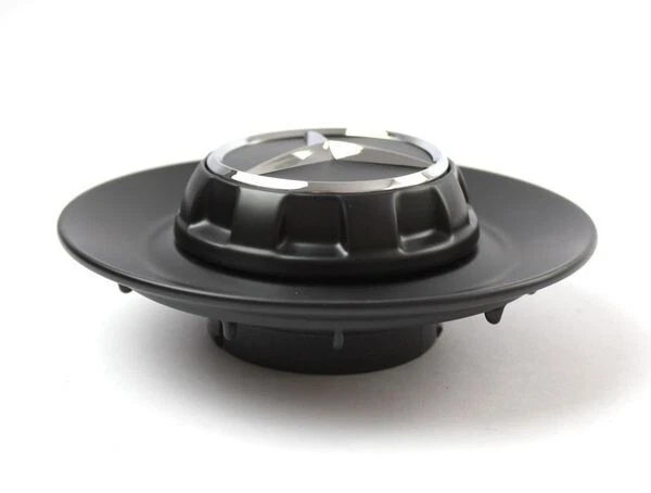GLOSS BLACK MERCEDES C63/GLC63/CLS63/E63/A45/GT63/SL63 AMG HUB CAP A0004001100 - Image 1 of 4