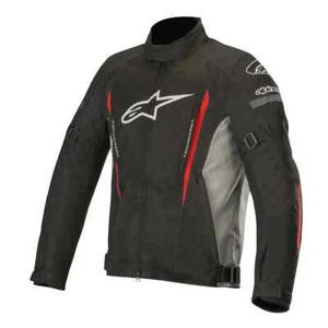 ALPINESTARS GUNNER V2 WATERPROOF TEXTILE MOTORCYCLE JACKET BLACK GREY - Picture 1 of 3