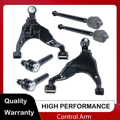 For 2005-2015 Toyota Tacoma 4WD Front Lower Control Arms & Inner Outer Tie Rods - Image 1 of 4