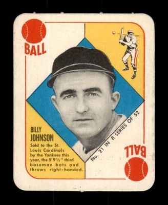 1951 Topps Blue Backs Set-Break # 21 Billy Johnson VG-VGEX (crease) - Image 1 of 2