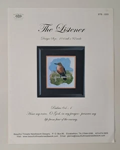 Vintage The Listener Beautiful Threads Needlework Design Psalm 64:1 Pattern 2003 - Picture 1 of 8