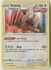 Slaking - 131/203 - SWSH07: Evolving Skies Holofoil- PTCG - Picture 1 of 2