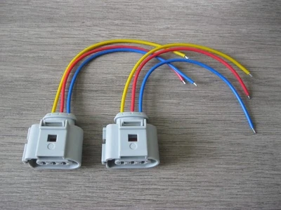2X Conector de sensor de posición del cigüeñal coleta para VW AUDI PORSCHE 1J0973723G Foto 1 de 4