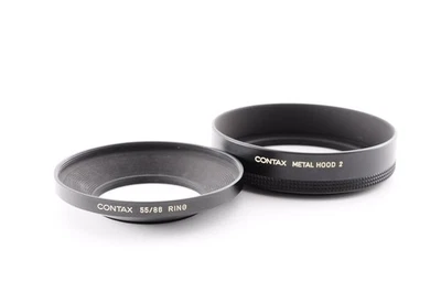 Contax Metal Hood 2 / 55/86 Ring Excellent+5 Lens Hood from Japan Y2428 - Image 1 of 4