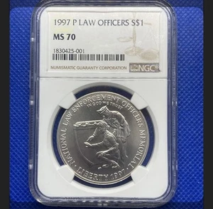 1997-P $1 Law Officers NGC MS70 - Picture 1 of 2