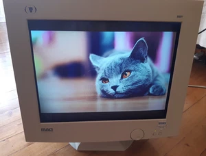 Vintage Mag Innovision 19" Flat CRT Gaming Monitor Resolution 1600x1200 - Afbeelding 1 van 19