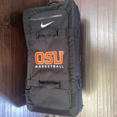 Nike FIFTYONE49 Black 32” Wheeled Bag Roller Suitcase Luggage PBZ278-001 OSU - Image 1 of 4