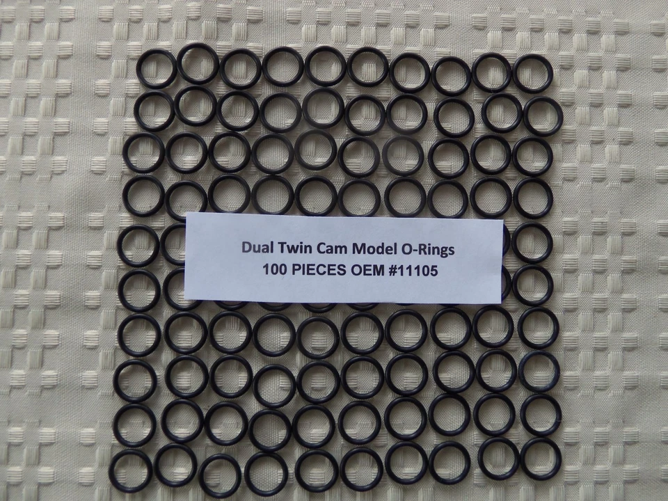 Junta tórica tapón de drenaje Harley Davidson 11105 paquete a granel - ¡100 piezas OEM IGUAL! Foto 1 de 1