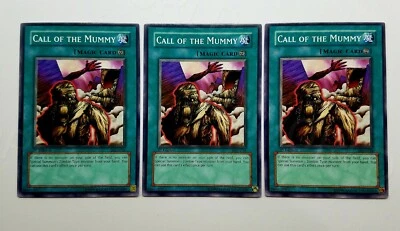 Yu-Gi-Oh! 1st Edition PGD-038 3x "Call of the Mummy" NM-M - Image 1 of 2