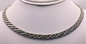 Collar Riccio de plata de ley de 16,25" reversible de 7 mm de ancho Italia - Imagen 1 de 7
