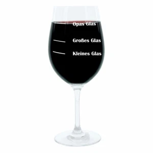 Leonardo Wine Glass XL Grandpa Glass Grandpa Gift Engraving Mood Wine Glass 6... - Picture 1 of 4
