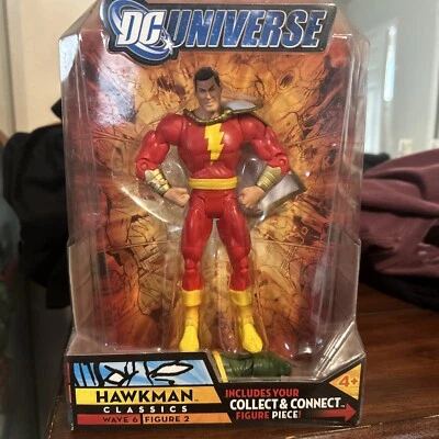 Figura SELLADA 2008 DC Universe Shazam error. Nombre Marqued HAWKMAN Foto 1 de 4