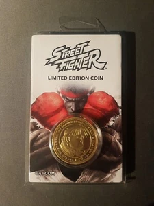 Street Fighter Gold Coin Ryu Rare Limited Edition Only 1500 Capcom Game Arcade - Picture 1 of 1