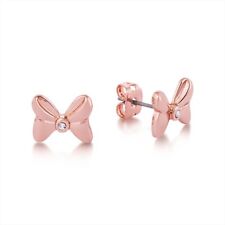 Minnie Mouse Crystal Bow Studs Earrings  - Rose Gold