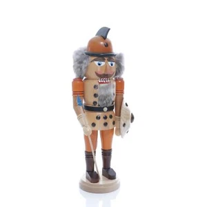 Casse-Noisettes Soldat Avec Bouclier Et Pique Hauteur = 30cm Neuf Noël Seiffen - Photo 1 sur 3