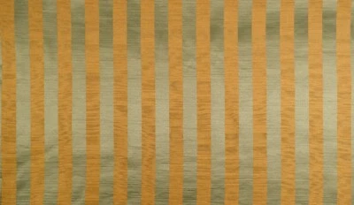 Olivine & Ochre Revers. Jacquard Sateen Stripe Linen Drape Fabric 4.4 yds. x 56" - Image 1 of 4