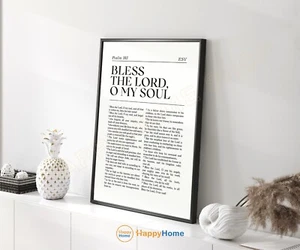 Psalm 103 ESV Bible Verse Wall Art Scripture Prints Christian Home Decor -PD66 - Picture 1 of 17