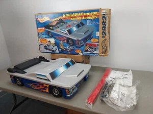 2002 Hot Wheels Hide Away Toy Box Track Truck 27" x 18" x 8" Original Box - Picture 1 of 15